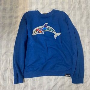 Pink+Dolphin Blue Sweatshirt